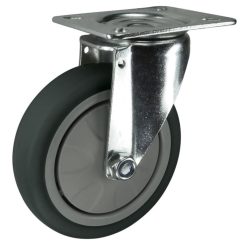 Grey Thermoplastic Rubber Castors (TPR 340 Series)