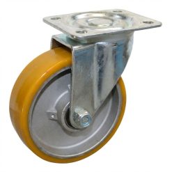 Yellow PU on Aluminum Castor (APB 390 Series)
