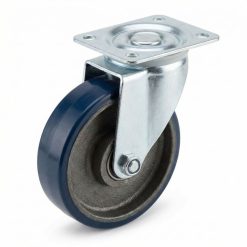 Blue PU on Cast Iron Castor (PTB 390 Series)