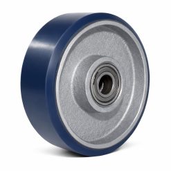 Blue PU on Cast Iron Spare Wheels (PTB)