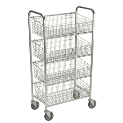 4 Tier Roll Display Trolley