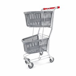 Hybrid Plastic Supermarket Trolley